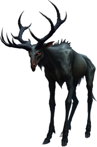 Antler Stalker, a beast of the Haunted Grove.