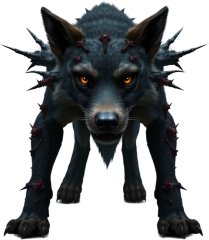 Bramble Pup, a beast of the Haunted Grove.