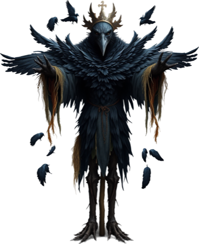 Crowking Archon, a caster of the Plague Field.
