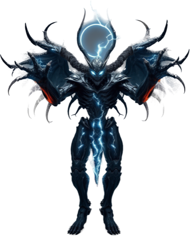 Teslawraith Archon, a caster of the Iron Blight.